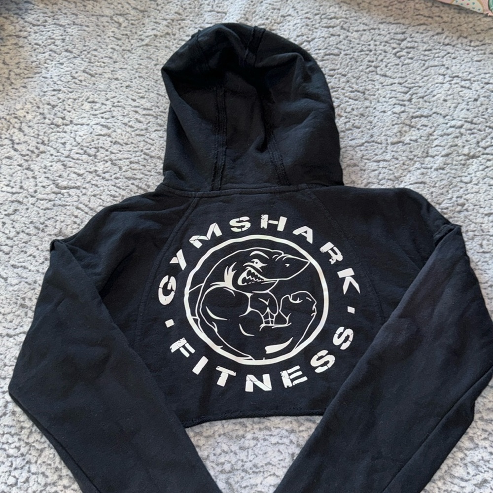 Sold out Gymshark legacy black cropped hoodie